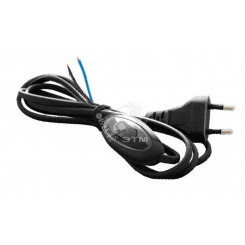 Шнур для бра с проходным выключателем ШВВП 2х0.75 1.7м черный Шнур для бра с проходным выключателем ШВВП 2х0.75 1.7м черный