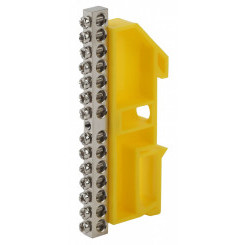 Шина PE Земля на на DIN-изол ШНИ-6х9-14 никелированная Д-Жел Шина PE Земля на на DIN-изол ШНИ-6х9-14 никелированная Д-Жел