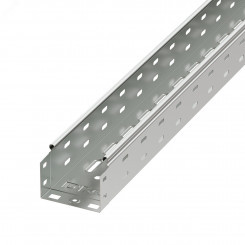 Лоток перфорированный 100х80х3000 цинк-ламельный Лоток перфорированный 100х80х3000 цинк-ламельный