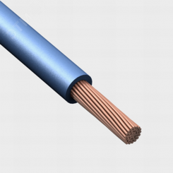 Провод силовой ПуГВ 1х1.5 голубой многопроволочный Провод силовой ПуГВ 1х1.5 голубой многопроволочный