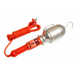 Светильник переносной 60w 20м выкл,розетка,без/л,Е27 IP20(еврослот), 220В