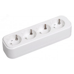 Колодка K04 4 места 2P+PE 16A CLASSIC