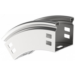 Поворот плавн. 45град тип В20 ESCA 50х150мм