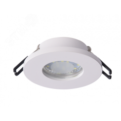 Светильник встраиваемый влагозащищенный WR3 WH MR16/GU5.3, IP44, белый Светильник встраиваемый влагозащищенный WR3 WH MR16/GU5.3, IP44, белый