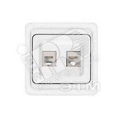 Розетка Валери компьютерная + TF белая Розетка Валери компьютерная + TF белая