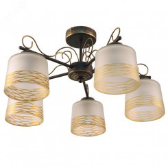 Светильник Дус 151 кор.зол. (Плафон 00007) НПБ 01-5х60-151 Е27 ИУ