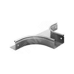 Ответвитель горизонтальный плавный 300х100, толщина 0,7 мм, Сендзимир цинк