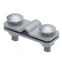 Соединитель для параллельного соединения прутка 8-10 мм/полосы до 40 мм. Материал - горячеоцинкованная сталь. Соединитель для параллельного соединения прутка 8-10 мм/полосы до 40 мм. Материал - горячеоцинкованная сталь.