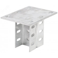 Кронштейн потолочный двойной 110 горячеоцинкованный Кронштейн потолочный двойной 110 горячеоцинкованный