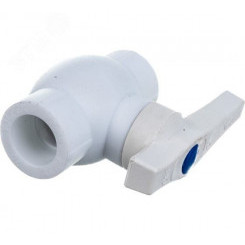 Кран шаровой 40 полипропиленовый PPR белый