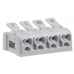 Клемма пружинная соединительная КСП4-2L+N+PE Клемма пружинная соединительная КСП4-2L+N+PE