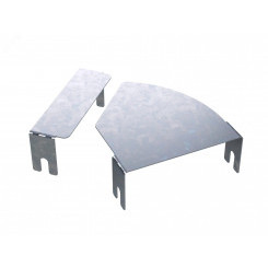 Крышка на горизонтальный изменяемый угол СРО 0-45град. 200, 1,5 мм, цинк-ламель