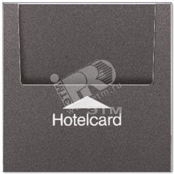 Накладка карточного выключателя (без механизма)  Серия LS990  Материал- ударопрочный термопласт  Цвет- антрацит