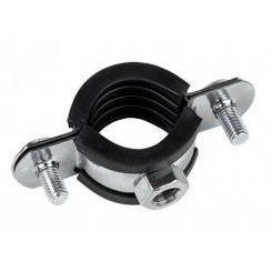 Хомут стальной 1/2 (20-24мм), с уплотнителем Хомут стальной 1/2 (20-24мм), с уплотнителем