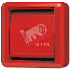 Крышка со стеклом – красная клавиша и красное окошко