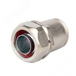 Муфта металлорукав DN=50-жесткая труба D=50мм IP66/IP67 никелированная латунь Муфта металлорукав DN=50-жесткая труба D=50мм IP66/IP67 никелированная латунь