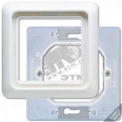 Рамка 90х90мм с уплотнительной мембраной для изделий серии WU 600 слоновая кость