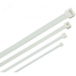 Хомут морозостойкий Хкм 4.8х200мм белый (100шт) Хомут морозостойкий Хкм 4.8х200мм белый (100шт)