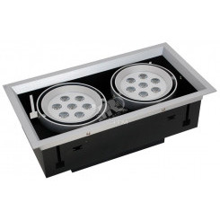 Светильник светодиодный ДВО-16Вт IP40 3000К серебро