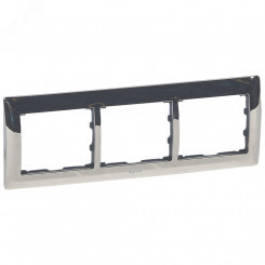 Galea Life Рамка 3 поста горизонтальная хром Galea Life Рамка 3 поста горизонтальная хром