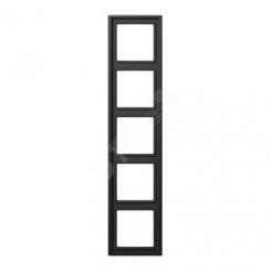 Рамка 5-я для горизонтальной/вертикальной установки  Серия- LS990  Материал- металл  Цвет- алюминий дарк