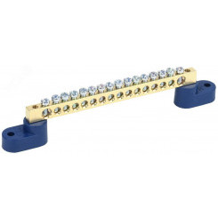 Шина N ноль на двух угловых изоляторах ШНИ-6х9-16-У2-С Шина N ноль на двух угловых изоляторах ШНИ-6х9-16-У2-С