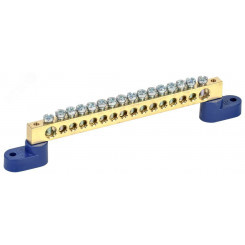 Шина N ноль на двух угловых изоляторах ШНИ-8х12-16-У2-С Шина N ноль на двух угловых изоляторах ШНИ-8х12-16-У2-С