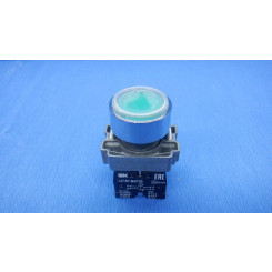 Кнопка LA167-BAF35 d=22мм 1з+1р зеленая