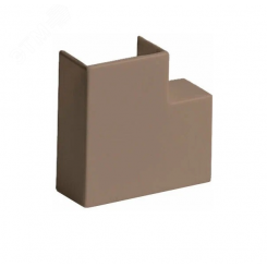 Поворот на 90 градусов для РКК-20х10 коричневый Поворот на 90 градусов для РКК-20х10 коричневый
