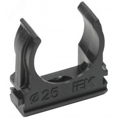 Держатель с защёлкой CF25 черный (комплект 10шт.)