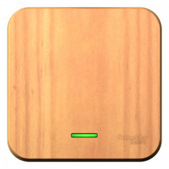 BLANCA одноклавишный выключатель наружный (cх.1) с подсветкой, 10A, 250B, ясень