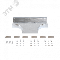 Ответвитель DPT Т-образный горизонтальный 600х50 в комплекте с крепежными элементами и соединительными пластинами