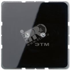 Крышка глухая с опорным кольцом  черная