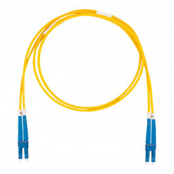 Шнур оптический коммутационный (патч-корд), LC-LC, дуплекс (duplex) OS2, нг(А)-HF, желтый, 15 м