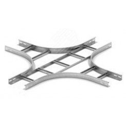 Крестообразный разветвитель для лестничного лотка НЛО 500х100х3000, толщ. 1,5 мм, Сендзимир цинк