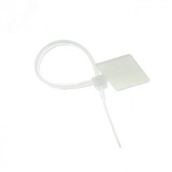 Хомут нейлоновый с маркировочной площадкой 2.5х110 Simple (100шт) Хомут нейлоновый с маркировочной площадкой 2.5х110 Simple (100шт)