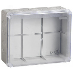 Коробка КМ41276 распаячная для открытой проводки 240х195х90мм IP55 (RAL7035 прозрачный красный кабельные вводы 5 шт) Коробка КМ41276 распаячная для открытой проводки 240х195х90мм IP55 (RAL7035 прозрачный красный кабельные вводы 5 шт)