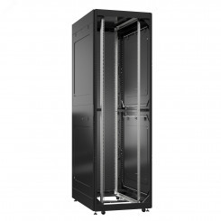 Шкаф серверный 52U 800х1200 передняя дверь: без. задняя дверь: одностворчатая глухой металл IP51. боковые панели: глухой металл. цвет: черный RAL9005 