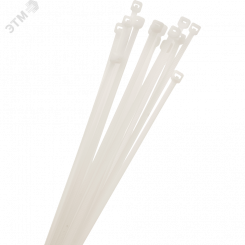 Кабельные стяжки (хомуты) PCT 3,6x180-100 белые PA6.6 (100 шт/уп)