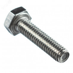 Болт DIN 933 М5х30 полная резьба шестигранная голова класс прочности 5.8 покрытие цинк Болт DIN 933 М5х30 полная резьба шестигранная голова класс прочности 5.8 покрытие цинк