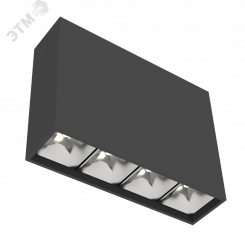 Светильник светодиодный ДПО-10Вт 4000К DL-Box Reflect Multi 24 град. черный Светильник светодиодный ДПО-10Вт 4000К DL-Box Reflect Multi 24 град. черный