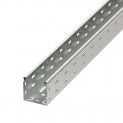 Лоток перфорированный 80х80 L=3000мм цинк-ламельный Лоток перфорированный 80х80 L=3000мм цинк-ламельный