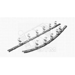 Стойка кронштейна рожкового криволинейного К1351.001-11 УТ1,5, окрашенная ОС-12-03 П, 13 рожков, L1690, S3,0 Стойка кронштейна рожкового криволинейного К1351.001-11 УТ1,5, окрашенная ОС-12-03 П, 13 рожков, L1690, S3,0