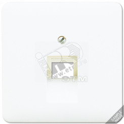 Крышка для ординарной телефонной и компютерной розетки  UAE  платина