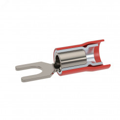 Наконечник вилочный с изолир.фланцем ПВХ, двойная гильза, 0,25-1,5 кв.мм М6 (д.6,4 мм) (НВИ) Наконечник вилочный с изолир.фланцем ПВХ, двойная гильза, 0,25-1,5 кв.мм М6 (д.6,4 мм) (НВИ)