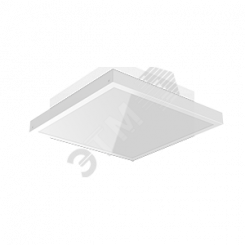 Светодиодный светильник VARTON A070/N офисный накладной 610х610х56 мм 35 ВТ 4000 K с равномерной засветкой рассеиватель опал IP40