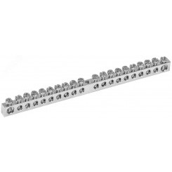 Шина PEN ''земля-ноль'' 6х9мм 20/1 Ni (20групп/крепеж по центру) Шина PEN ''земля-ноль'' 6х9мм 20/1 Ni (20групп/крепеж по центру)