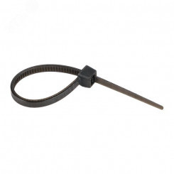 Хомут 2.5х80 черный нейлон (100шт) Хомут 2.5х80 черный нейлон (100шт)