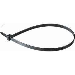 Хомут 400х7.6мм черный нейлон (100шт) Хомут 400х7.6мм черный нейлон (100шт)