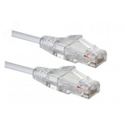 Патч-корд CAT6 SLIM-LINE U/UTP LSZH Белый 0.5м